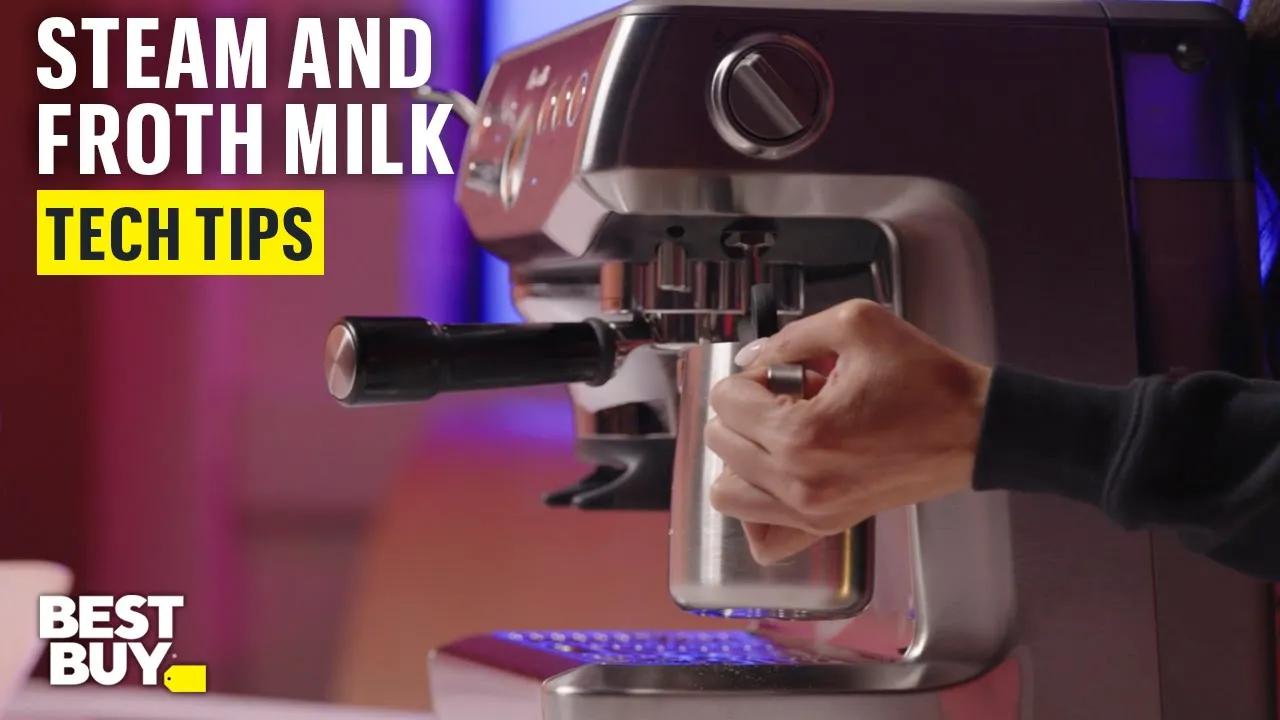 Steaming and Frothing Milk with the Breville Barista Express Impress – Tech Tips from Best Buy thumbnail