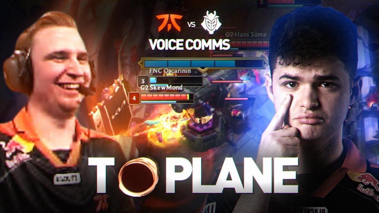 "IMAGINE PLAYING TOPLANE XD!" | FNC vs G2 Voice Comms thumbnail