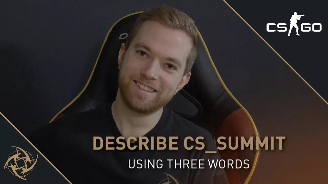 NiP describes cs_summit using three words thumbnail